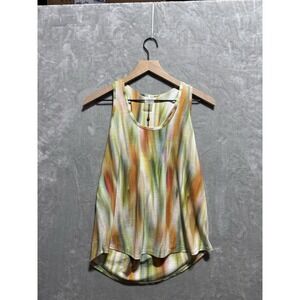 Calia Twist Back‎ Tank Top Women's Small Filtered Flora Multi Sleeveless Active